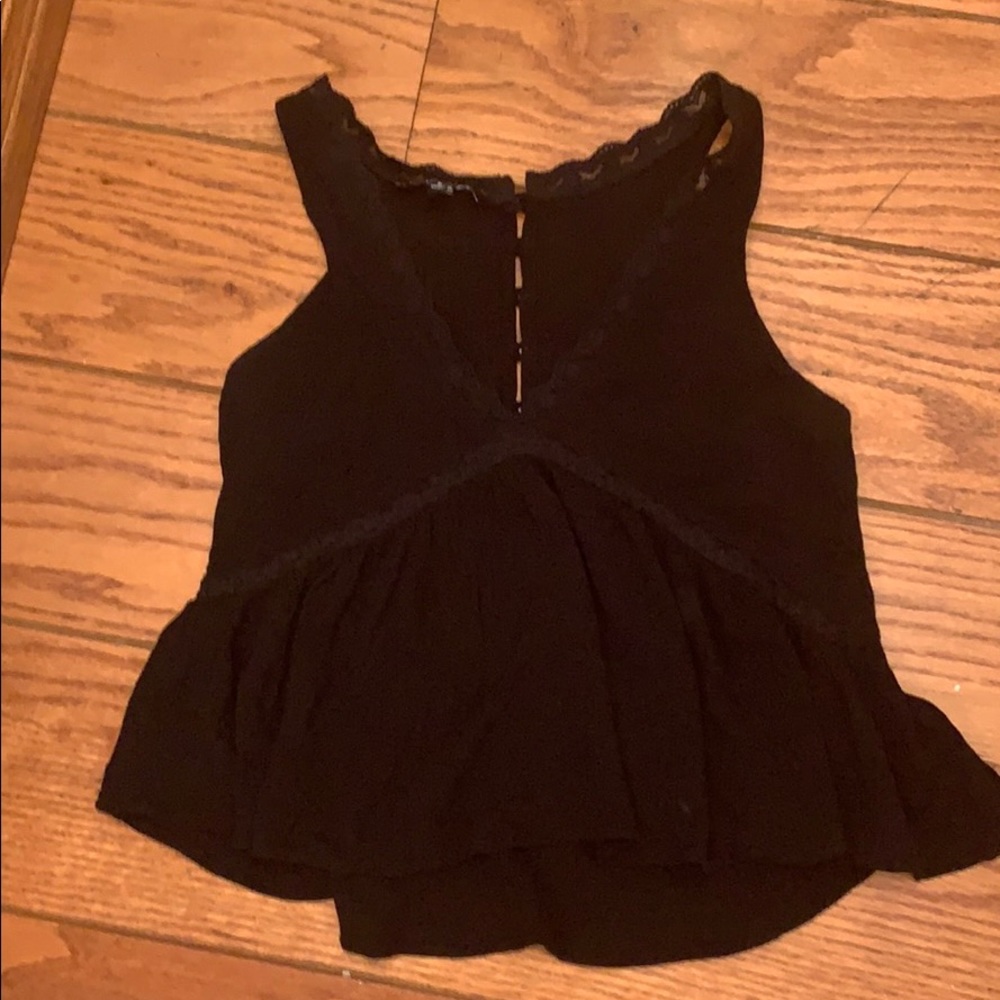 black lace tank top